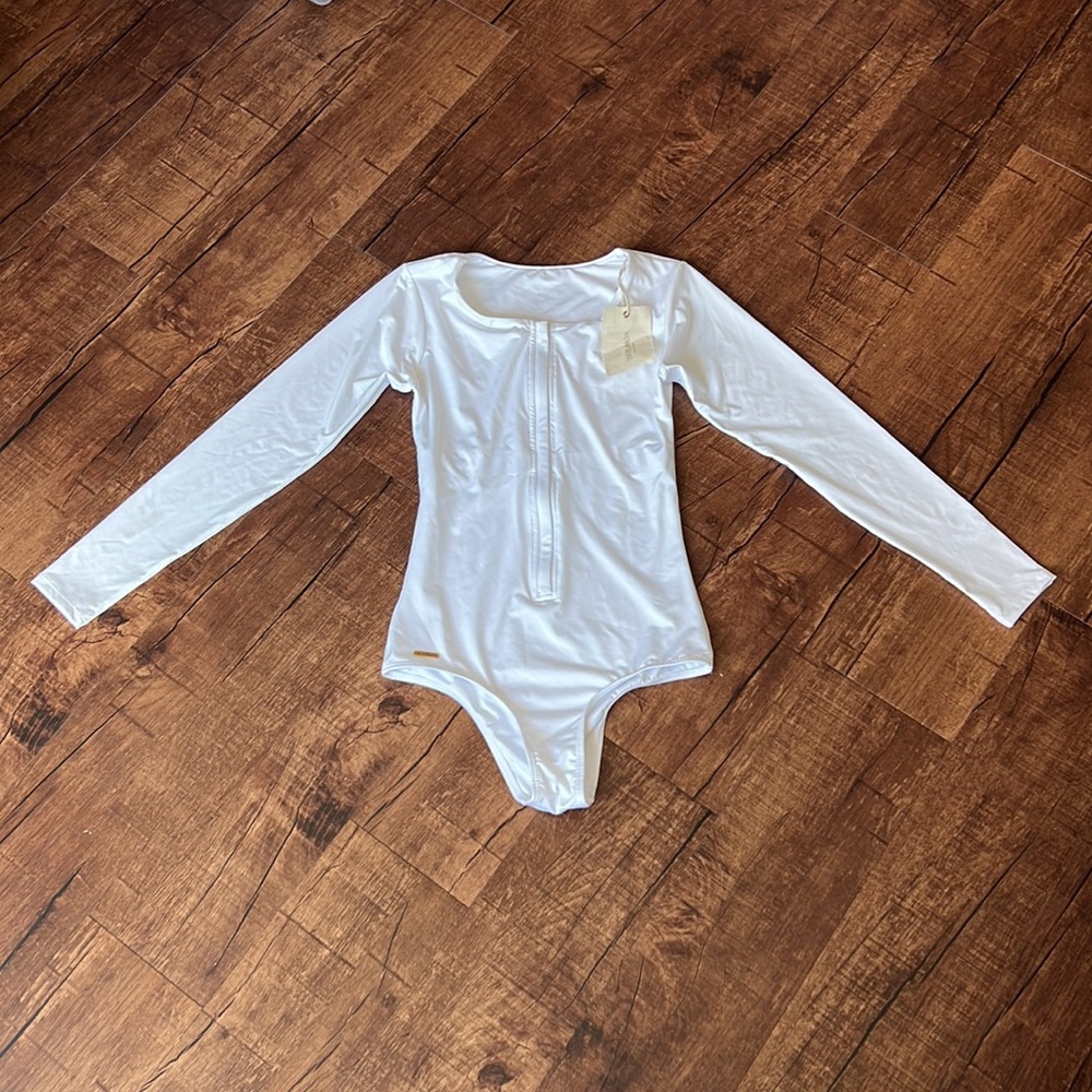 NEW with tag Verdelimon white Paradiso one piece swimsuit bathing suit bodysuit - Picture 4 of 10